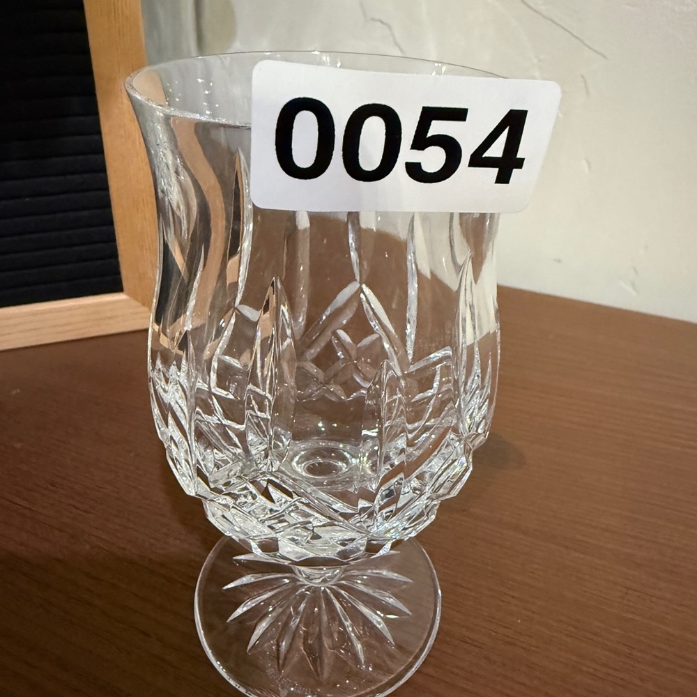 Set of 2 Vintage Waterford Crystal Araglin Footed Punch Glasses For Iced Drinks - Picture 7 of 7